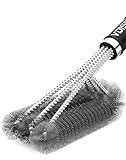 VDISRR Grillbürste,Grillbürste Edelstahl, Grillrost Bürste, Dreireihigen...