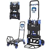 Sekey Sackkarre Klappbar & Klappbarer Transportwagen 2-in-1, Aluminium...