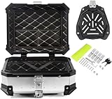 Vexorium Topcase für Motorrad, 28L Motorrad Topcase Aluminium...