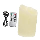 Gatuida USB Aufladbare LED Kerze mit Tasten Fernbedienung Stimmungsvolle...