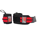 Gorilla Wear Wrist Wraps Pro - schwarz/rot - Bodybuilding und Fitness...