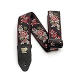 Ernie Ball Jacquard-Gitarrengurt - Red Rose