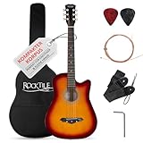 Rocktile WSD-5C-SB Slim Line Westerngitarren Set - Dreadnought Akustik...