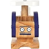 small foot Hubschrauber aus Holz, mit beweglichen Rotorblätter,...