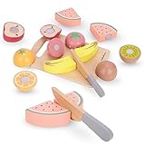 Mamabrum Holz Obstschneideset für Kinder – Pädagogisches Spielzeug mit...