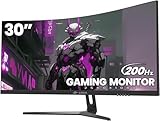 CRUA 30 Zoll Curved Ultrawide Gaming Monitor, WFHD(2560x1080P), 200Hz, 1ms,...