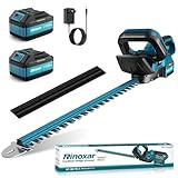Akku Heckenschere 21V mit 8000mAh Akku, 600W Bürstenlosem Motor,...