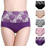 5er Pack Unterhosen Damen Stretch Baumwolle Hohe Taille Slips Weich...