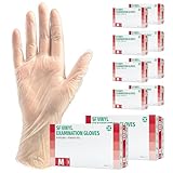 SF Einweghandschuhe M Transparent - 1000 Stück (10 Boxen) Vinylhandschuhe,...