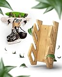 CRID Doppel Skateboard Wandhalterung aus Bambus - Universal Halterung für...