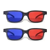 DAZZLUXE 2 Stück Rote Und Blaue 3D-Brille, Rote Und Blaue Brille,...