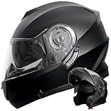 Klapphelm Motorradhelm RALLOX 160 matt schwarz Größe XL Sturzhelm Helm...