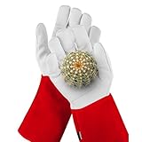 NoCry dornensichere und stichfeste Gartenhandschuhe aus Leder mit extra...