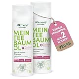 alkmene Mein Teebaumöl Anti Schuppen Shampoo 2x 200 ml - weniger Schuppen...
