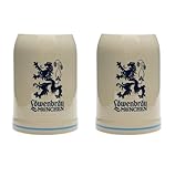 Zum Franziskaner 2 Stück LÖWENBRÄU Bier-Tonkrug 0,5 Liter | Das Original...