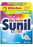 Sunil Colorwaschmittel - Pulver für 75 Waschladungen Bunt-Wäsche -...