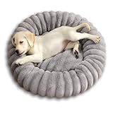 YAGE Hundebett, waschbar, Plüsch, beruhigend, Anti-Angst, Donut-Hundesofa,...
