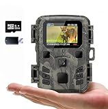 ZYJDGNNY Mini Wildkamera 20MP 1080P HD mit Nachtsicht & Bewegungsmelder -...