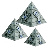 Guador Bronze Pyramide Modell, 3 Stück/Set Figur Modell ägyptische...
