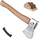 Moontay Beil Axt Outdoor Survival Axt 38cm Hochwertige Spaltaxt für Holz...