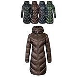 Covalliero - Damen Steppmantel | Wintermantel mit Kapuze | Reitmantel mit...