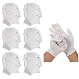 6 Paar Baumwollhandschuhe Handschuhe Baumwolle Feuchtigkeitshandschuhe...