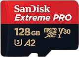 SanDisk Extreme PRO microSDXC UHS-I Speicherkarte 128 GB + Adapter &...