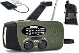 STRAVAK Solarbetriebenes Survival-Radio mit Handkurbel und leistungsstarker...