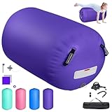 Airtrack Aufblasbare Gymnastik Rolle, 100/120cm Matte für Tumbling, Yoga...