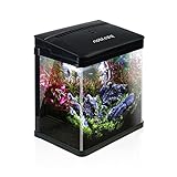 Nobleza - Nano-Fischtank-Aquarium mit LED-Leuchten & Filtersystem,...