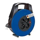 Brennenstuhl Vario Line Zylinderverlängerung mit 4 Buchsen/Mini...