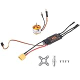 RC Brushless Motor ESC Set, langlebiger 2212 KV2200 Motor + 40A Brushless...