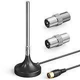 FM/DAB+ Radio Rod, Ancable DAB+/FM/UKW Zimmerantenne mit 2 Adapter für...