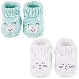 LACOFIA 2 Paare Neugeborene Gestrickt Babyschuhe Weiche Baby Jungen...
