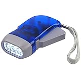 DIGIFLEX Handbrenner, Gartengeräte, 3 LED Dynamo Taschenlampe für...