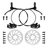 Uennm Fahrrad Hydraulische Scheibenbremsen Set, Fahrrad Scheibenbremse Set...