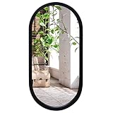 Americanflat Spiegel Oval 31x61 cm - Großer Spiegel mit für Badezimmer,...