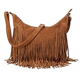 Sunwel Fashion Damen-Hobo-Tasche mit Fransen, Western-Geldbörse,...