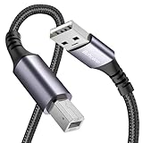 Bohconn USB Druckerkabel 2M,USB 2.0 Typ B Kabel USB A auf USB B Drucker...
