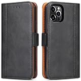 Tbrand Bozon Handyhülle für iPhone 12, iPhone 12 Pro Lederhülle mit...