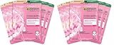Garnier Tuchmaskenset Sakura fürs Gesicht bei fahler Haut, Feuchtigkeit...