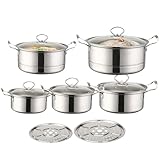 XAntihaft-Topfset – Stielkasserollen-Set | Antihaft-Saucenpfannen-Set,...