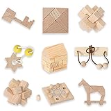 Bartl 500270 Knobelspiele aus Holz Puzzle Set G (9 Puzzles)...