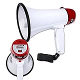 Schramm ® Megafon ohne Batterien Megaphone ca. 22,5 x 14 x 14 cm...