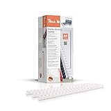 Peach Plastikbinderücken A4 - 14mm - 125 Blatt - 100 Stück - weiß -...