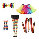 KostüM Herren Lustig, Karneval KostüM Set FüNfteilig Neonfarben Hofstil...