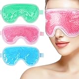 dusaniyali 3 Stück Kühlmaske Augen, Wiederverwendbare Gel Gesicht...