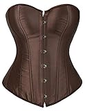 KUOSE Damen Satin Body Shaper Mieder Vollbrust Corsage Top Übergrößen...
