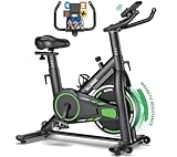 Heimtrainer Fahrrad mit APP, SLUNSE Hometrainer Ergometer mit LCD-Monitor,...