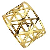 Goldene Serviettenringe, 6 Stück, Serviettenringhalter für...
